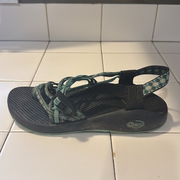 Chaco ZX Classic Sport Sandals Women's Size 8 Green/Black Adjustable - Picture 5 of 10